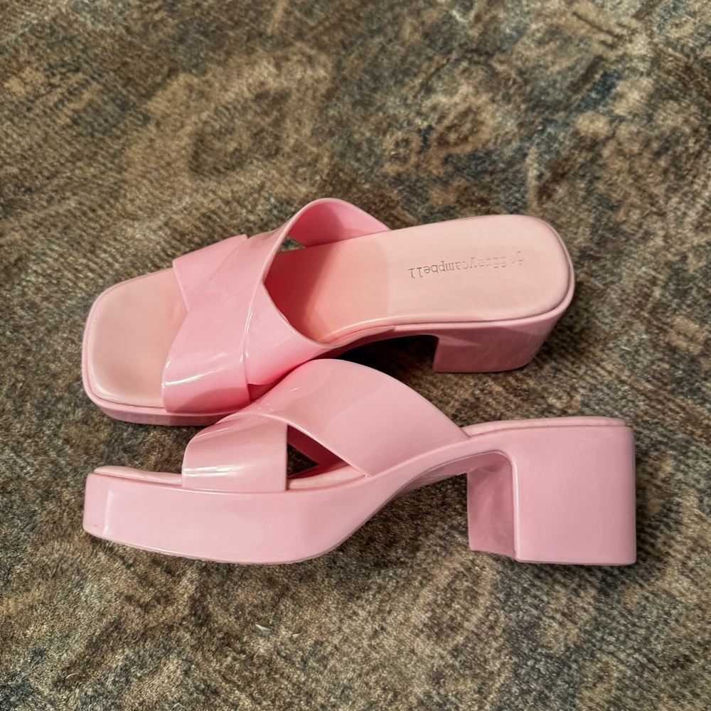 Jeffrey Campbell Bubblegum Platform Jelly Sandal - Picture 4 of 9